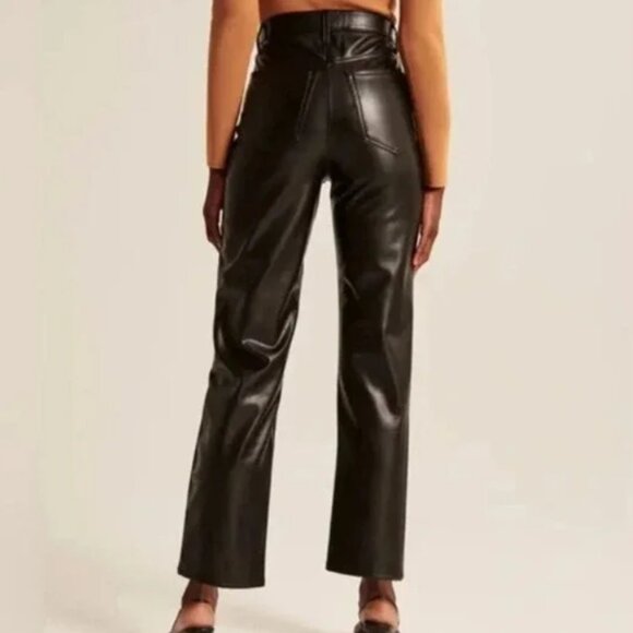 Abercrombie & Fitch | Ultra High Rise CurveLove Faux Leather Pant - Picture 3 of 6